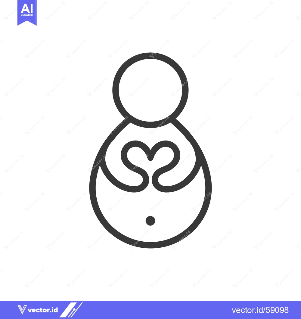 Premium Vector of A minimalist line drawing illustrating a person holding a heart