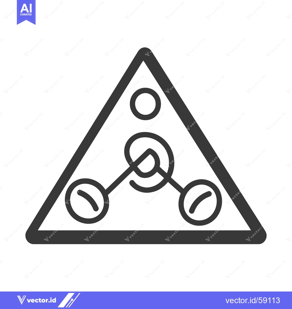 Premium Vector dari A geometric triangle contains connected circular design elements
