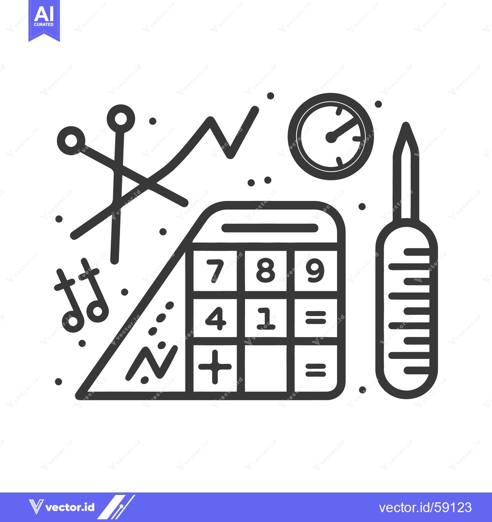 Premium Vector dari A graphic illustration of education and scientific measurements