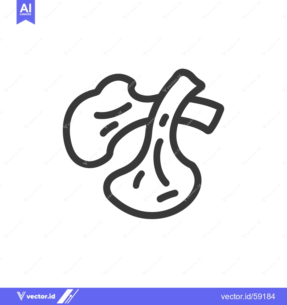 Premium Vector of A simple black outline graphic depicting an abstract organic shape