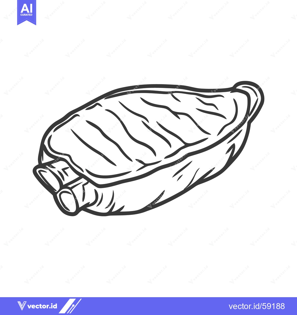 Premium Vector of A black and white illustration of an automotive exhaust system part