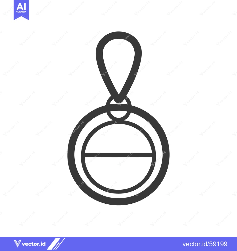 Premium Vector dari A simplistic circular emblem with a handle design and line