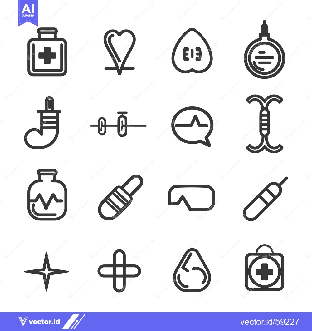 Premium Vector of Medical and Healthcare Line Icons