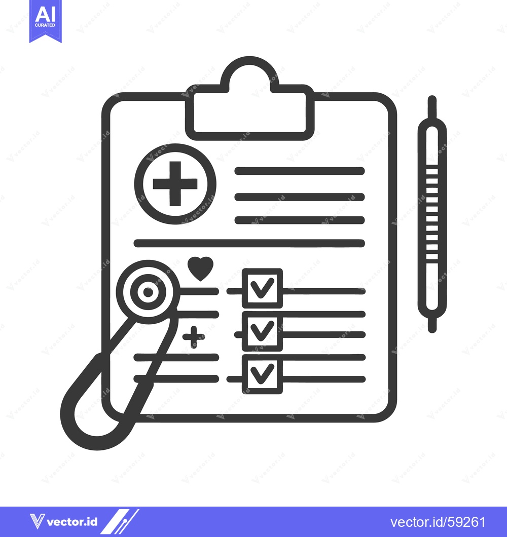 Premium Vector of Illustration depicting a medical chart with health and wellness elemen