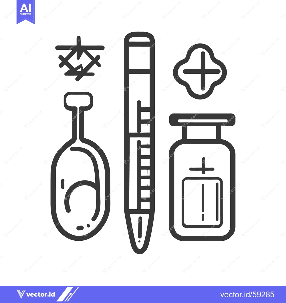 Premium Vector dari Various medical and science laboratory instruments are displayed in th
