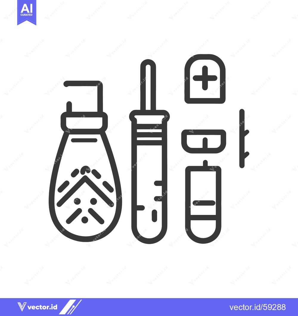Premium Vector dari Illustration showcasing several scientific instruments related to medi