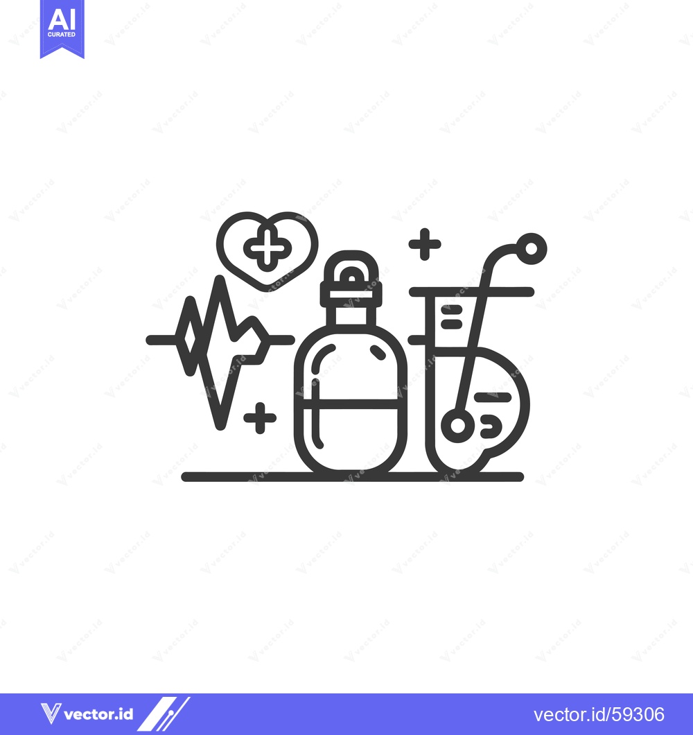 Premium Vector dari Medical Research and Health Care Symbol