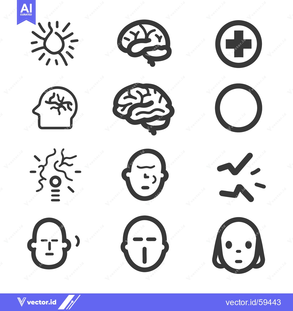 Premium Vector dari Illustration depicting symptoms of various neurological or physical co