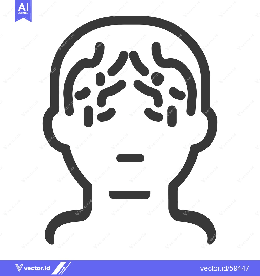 Premium Vector of Simple illustration of a human face with various skin symptoms