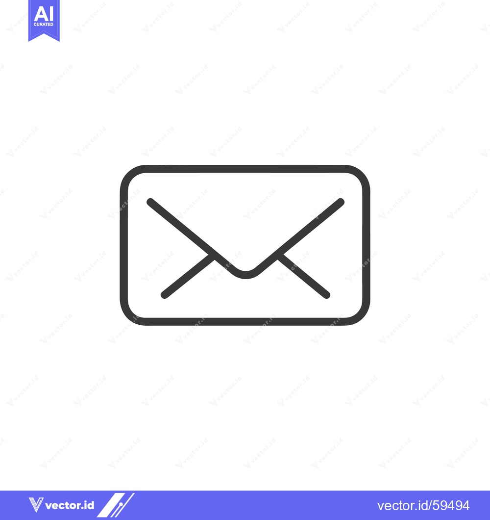 Premium Vector dari A simple linear illustration of a closed envelope icon