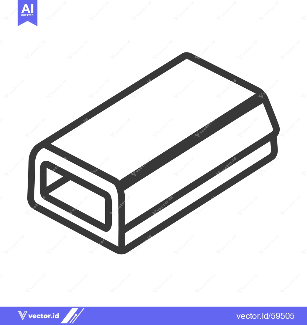 Premium Vector dari Isometric rectangular object with rounded corners and a hollow interio