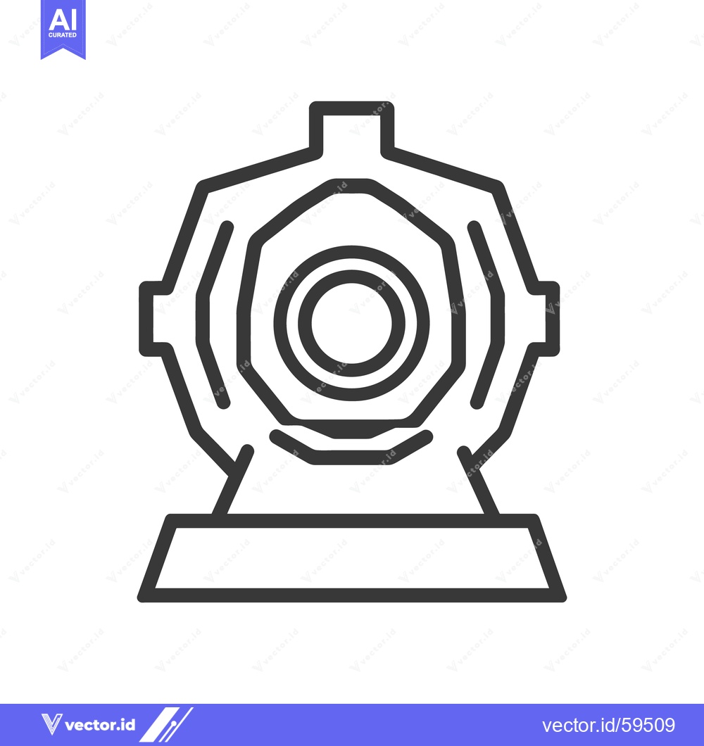 Premium Vector of A simple black and white illustration of an underwater diving helmet