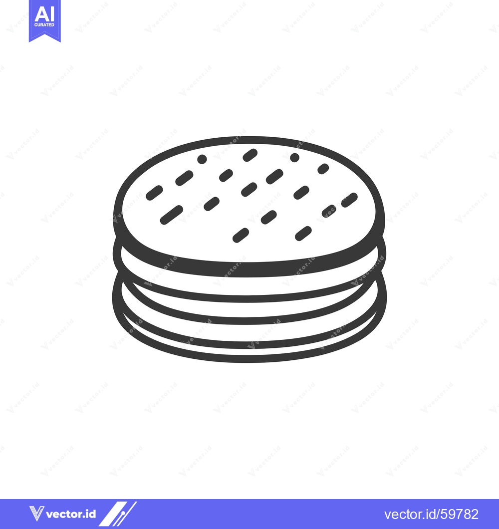 Premium Vector dari Stack of Round Flatbreads Ready To Eat