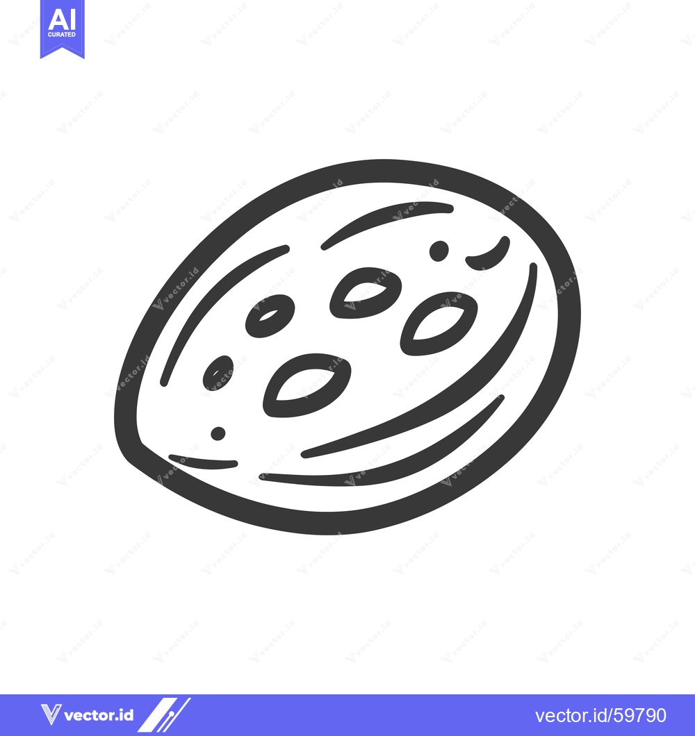 Premium Vector dari Hand Drawn Illustration Of A Single Seed