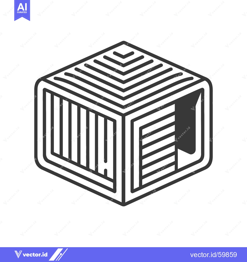 Premium Vector dari Abstract Isometric Cuboid Structure Design Illustration