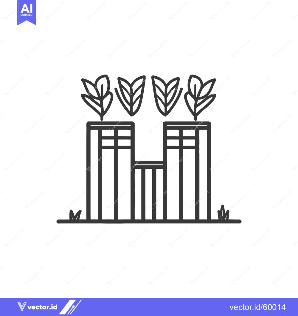 Premium Vector of Green Rooftop Building Modern Cityscape Design