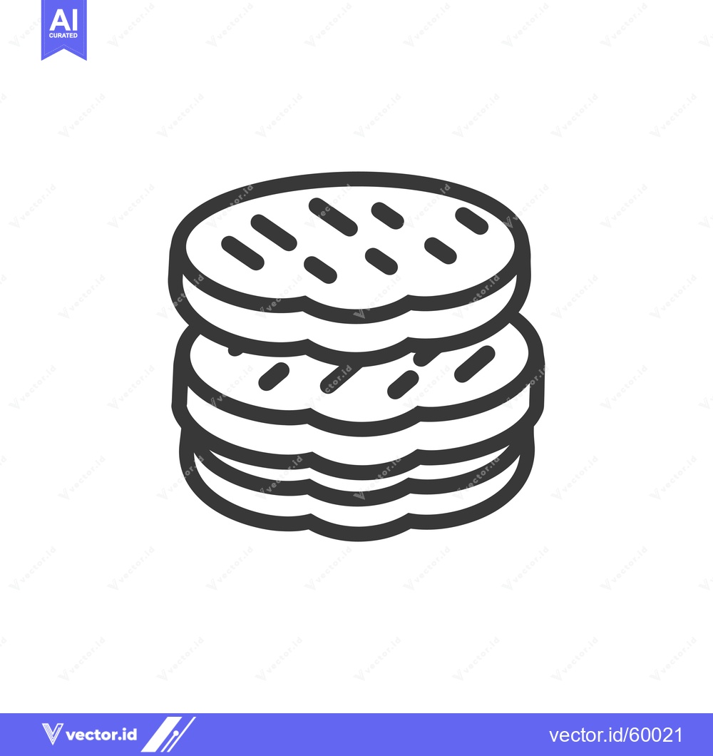Premium Vector dari Stacked grilled patties ready for burger assembly