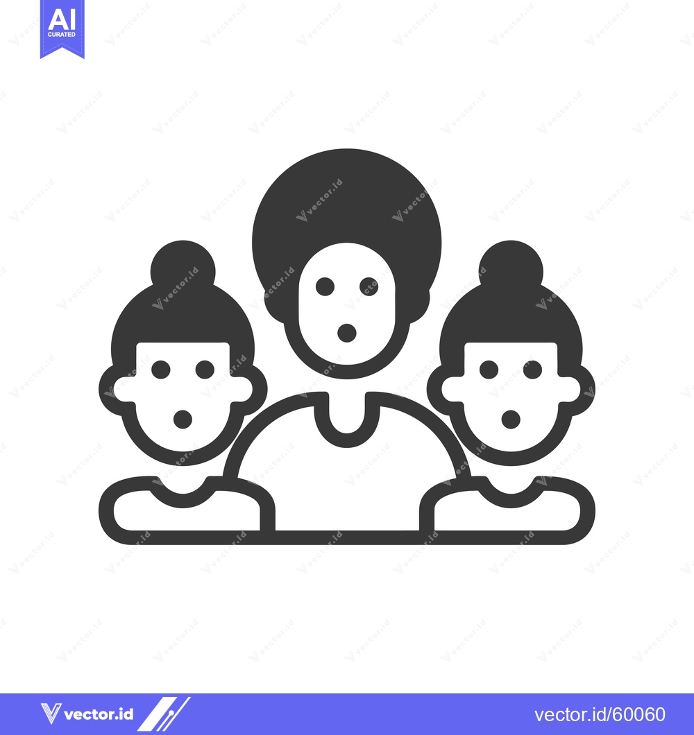 Premium Vector dari Three People with Surprised Expressions in a Row