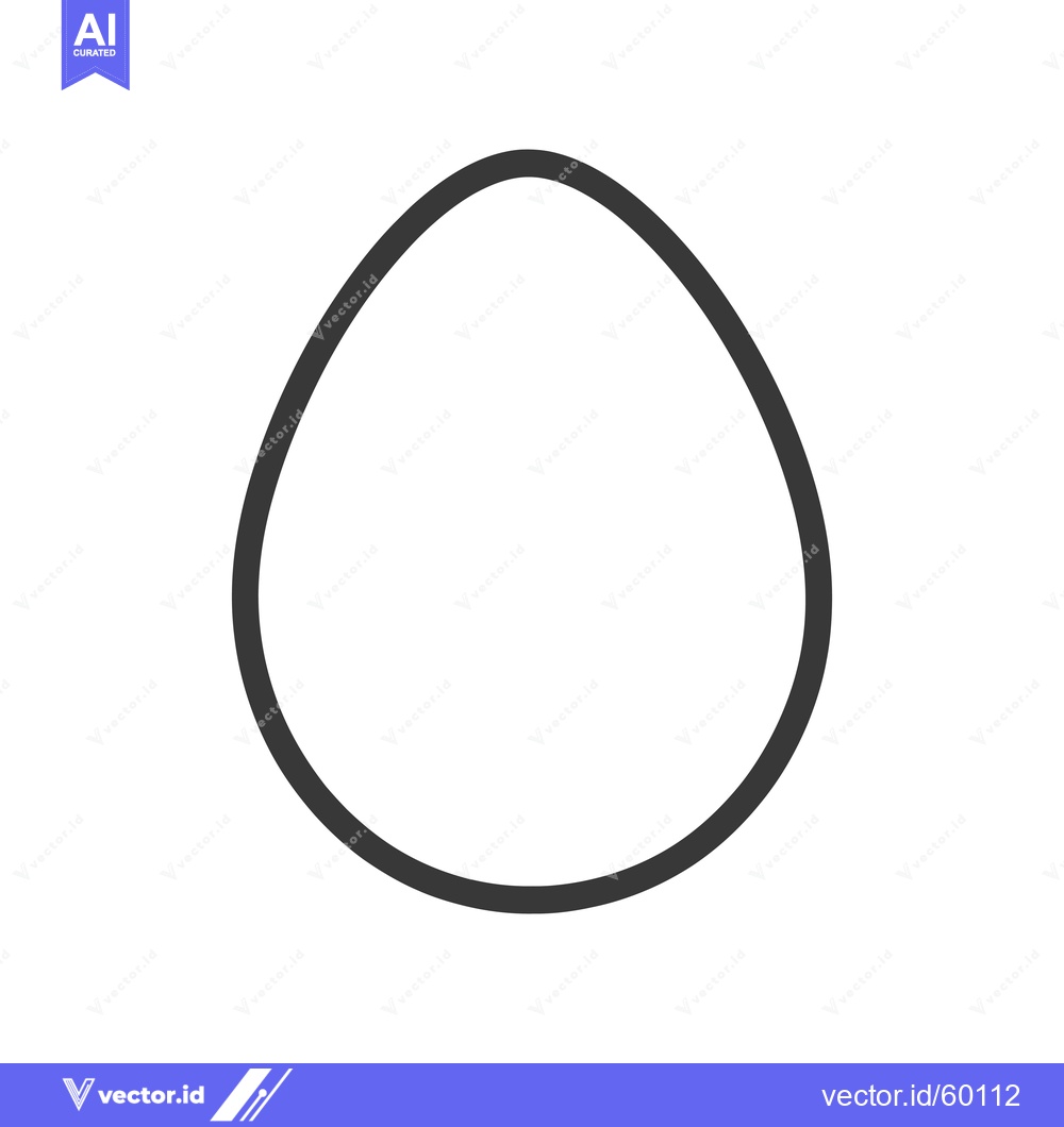 Premium Vector dari Simple Line Drawing Of A Single Egg