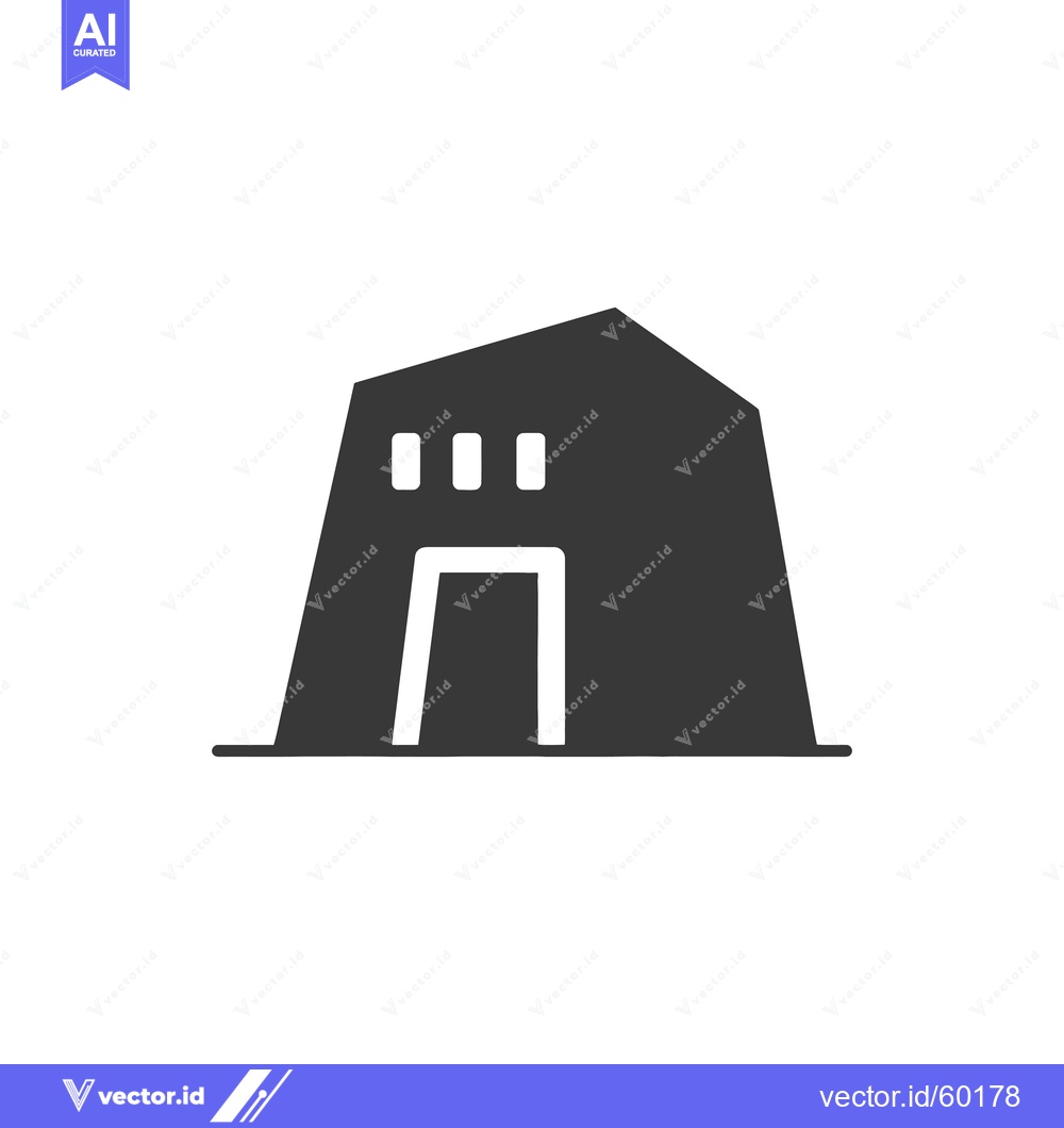 Premium Vector dari Simple Icon Depicting a Small Modern Building
