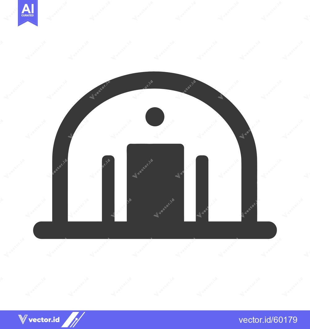 Premium Vector of Simple Icon Depicting a Small Enclosed Structure