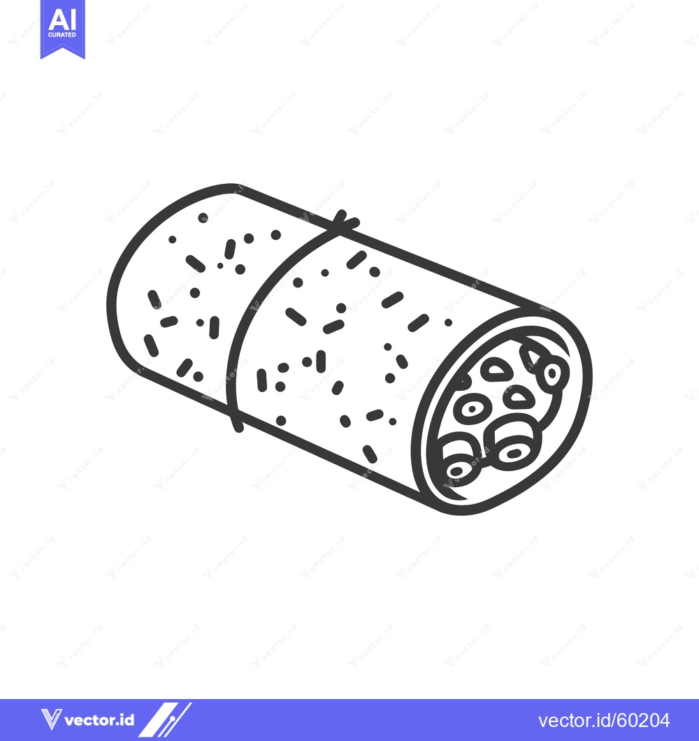 Premium Vector dari A Delicious Burrito Ready To Eat