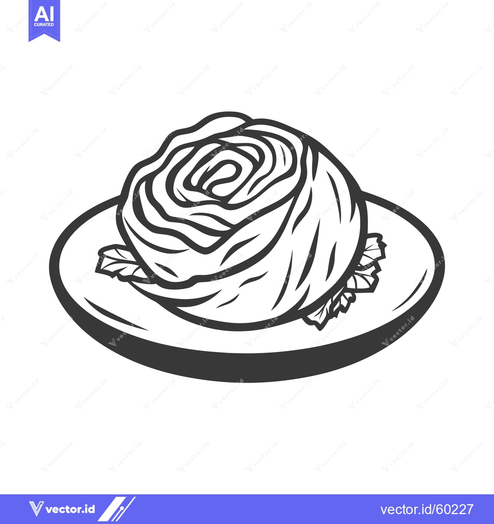 Premium Vector dari Kimchi served on a plate a delicious korean dish