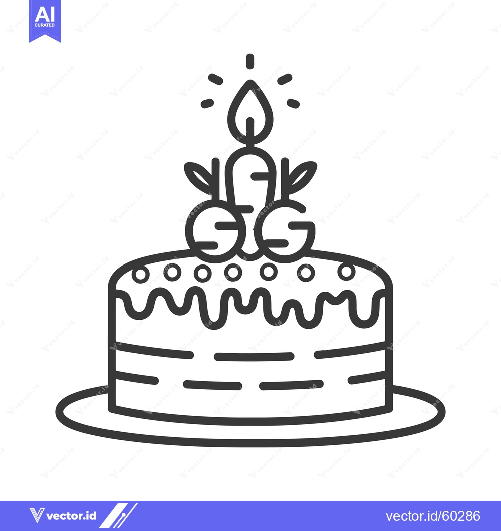Premium Vector of Carrot Cake with Candle and Sprinkles A Delicious Treat