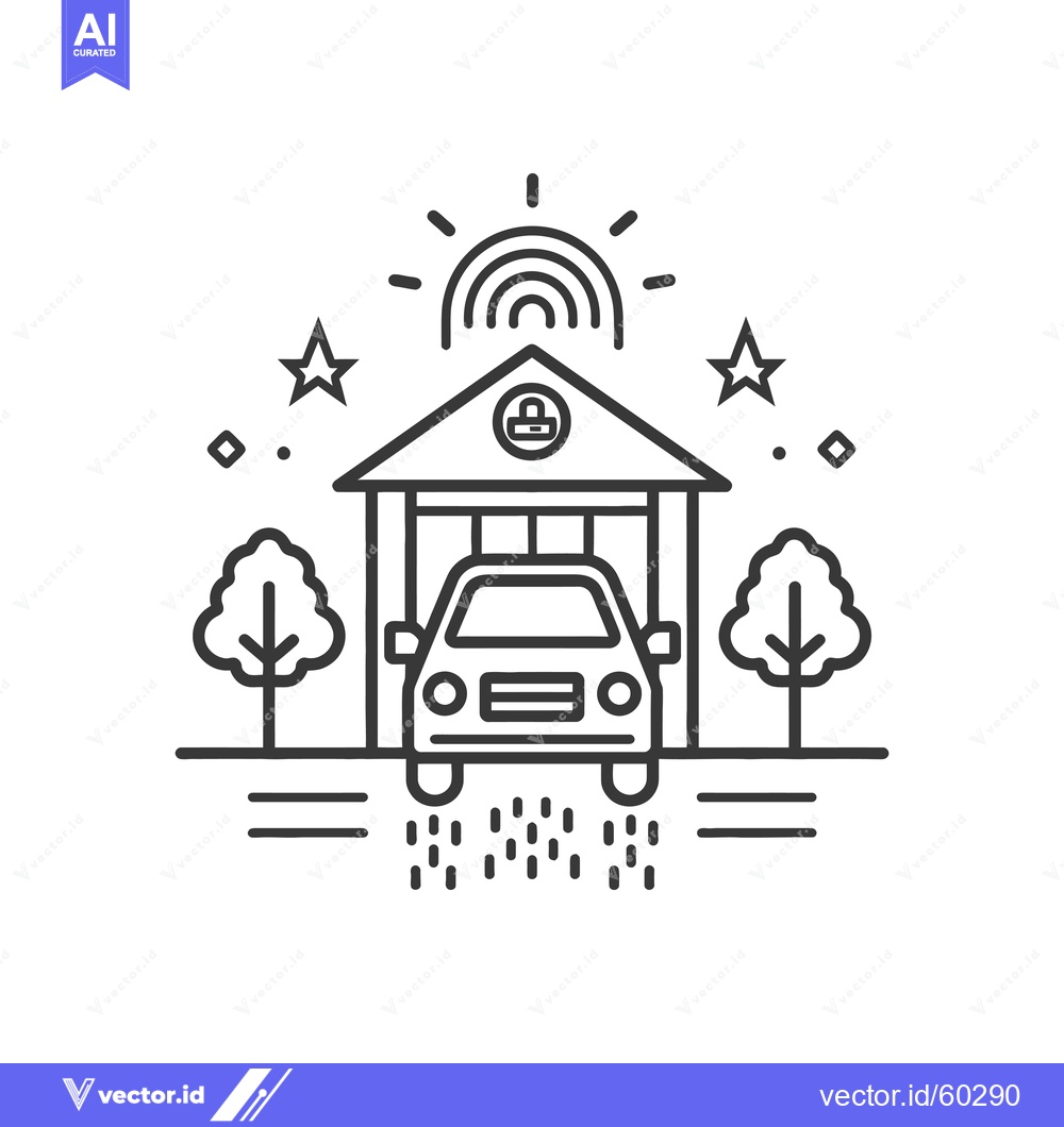 Premium Vector dari Secure Garage Car Parking System Design