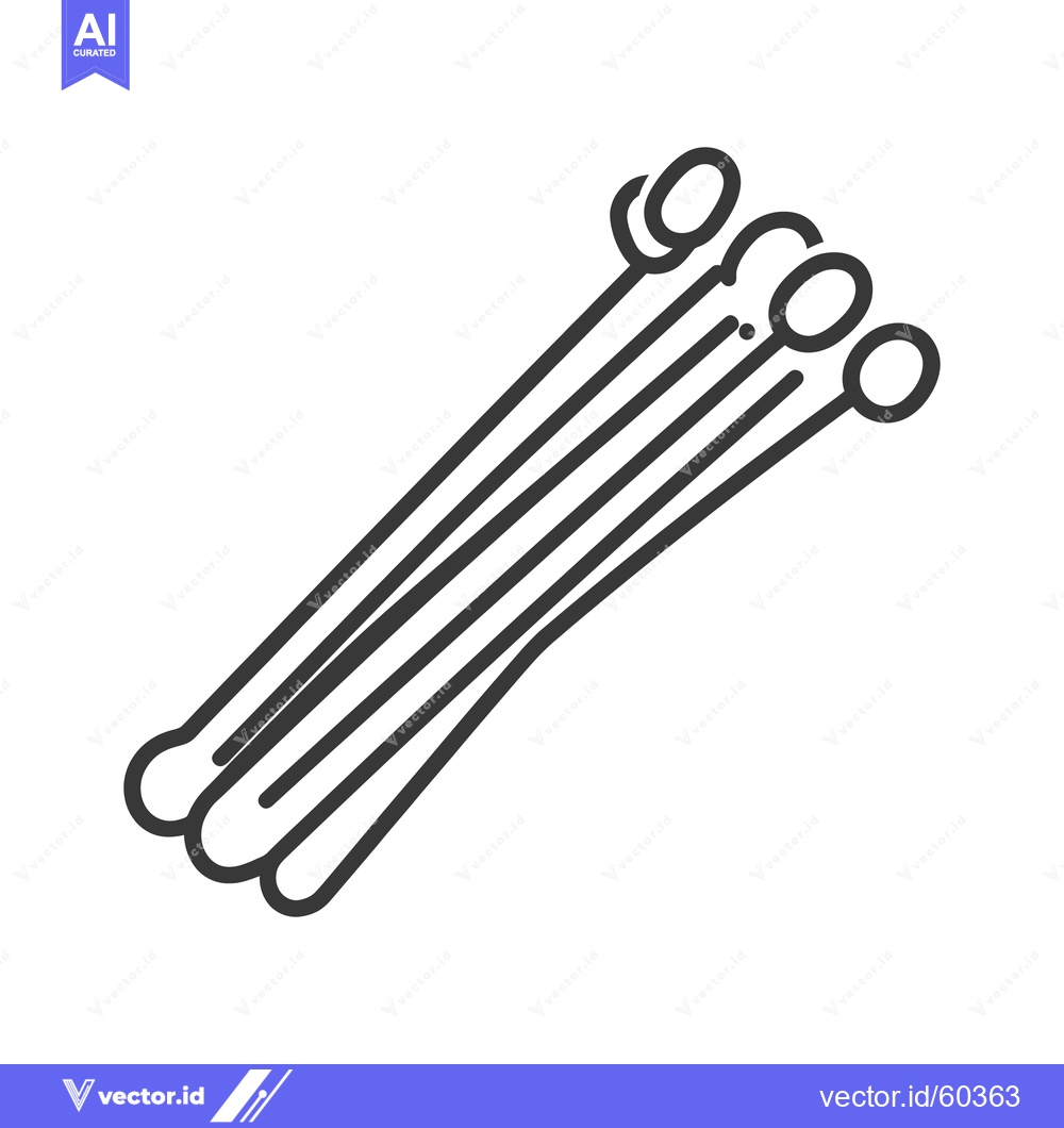 Premium Vector of A Simple Line Drawing Of Three Stalks Of Lemongrass