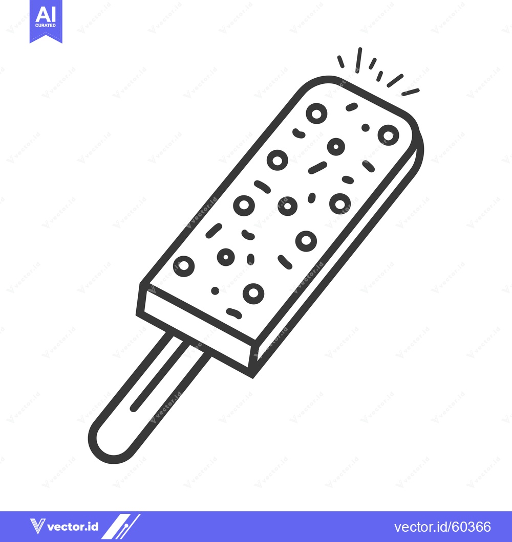 Premium Vector dari Delicious Ice Cream Bar On A Stick A Summer Treat