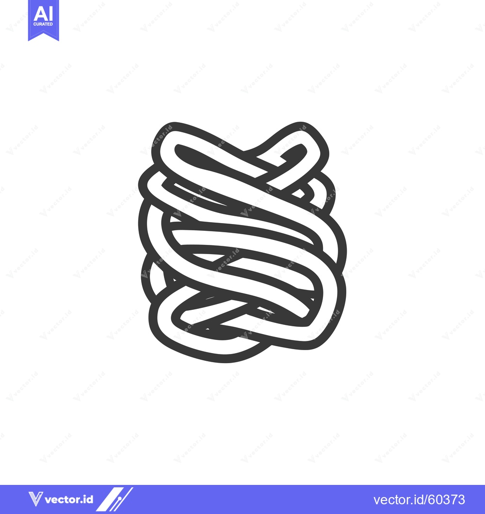 Premium Vector of Abstract Intertwined Lines Forming A Complex Design