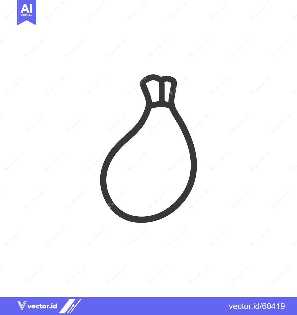 Premium Vector dari Simple Line Drawing Of A Small Bag