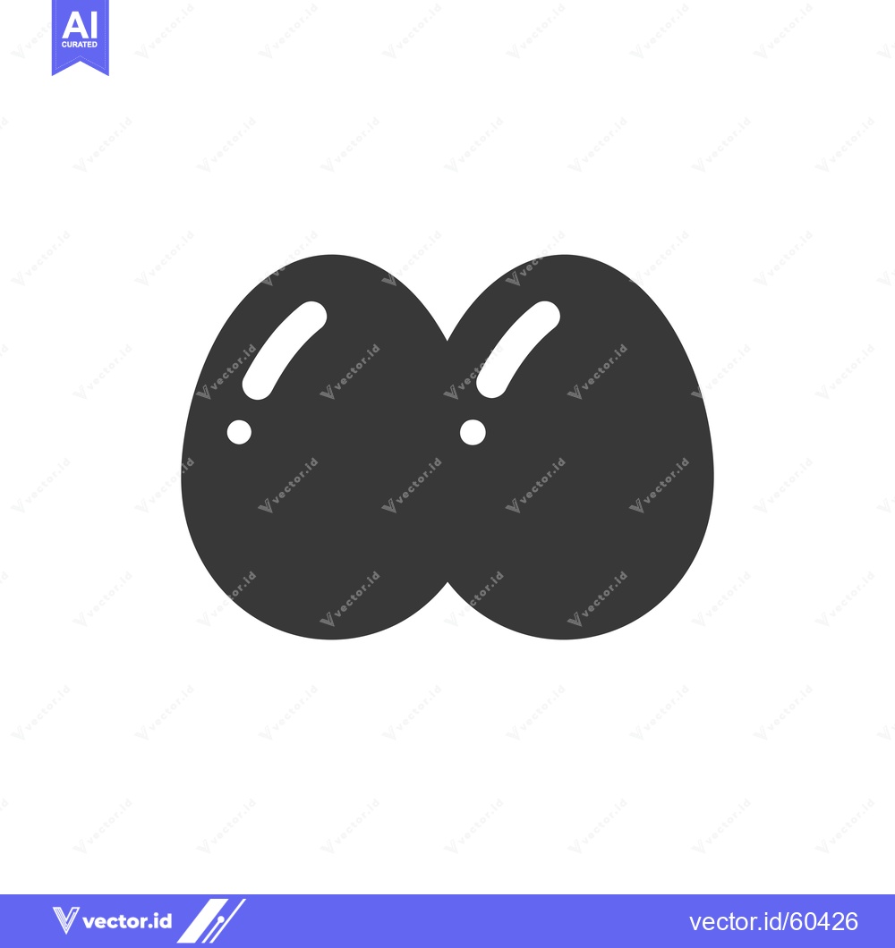 Premium Vector dari Simple Icon Depicting Two Eggs Together