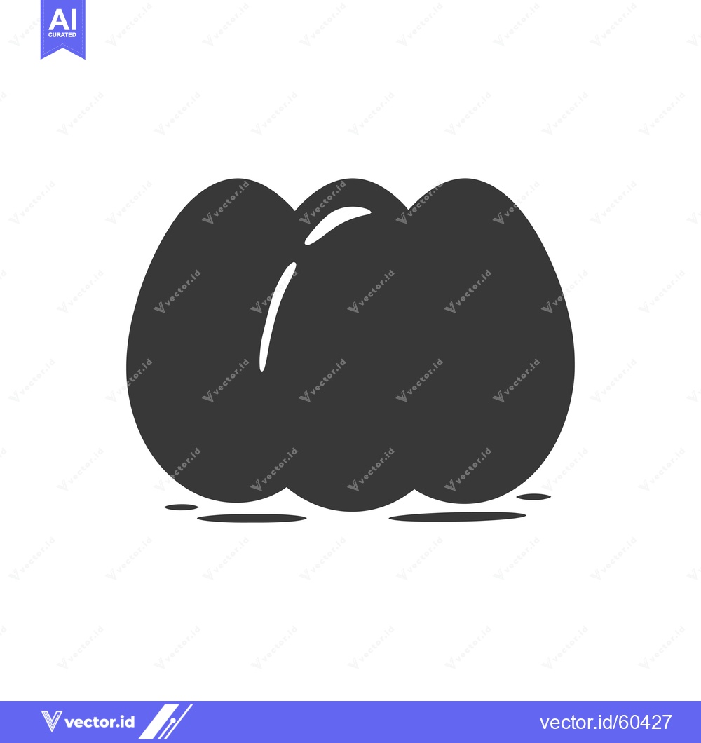 Premium Vector dari Three Eggs Nestled Together A Simple Illustration