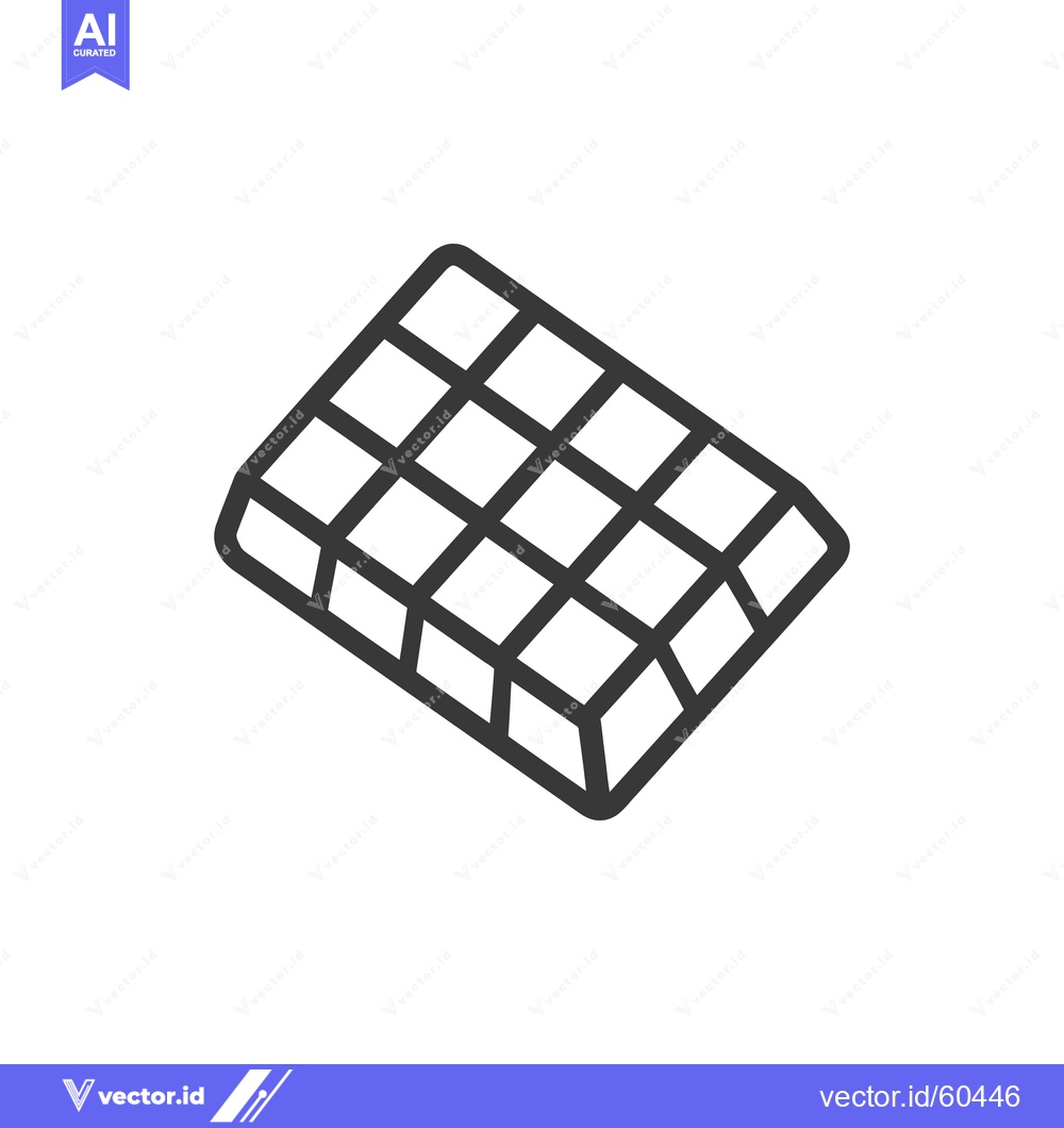Premium Vector dari A simple line drawing of a chocolate bar