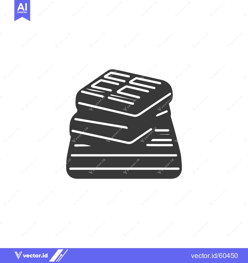 Premium Vector dari Stacked Chocolate Bars Sweet Treat Dessert Icon