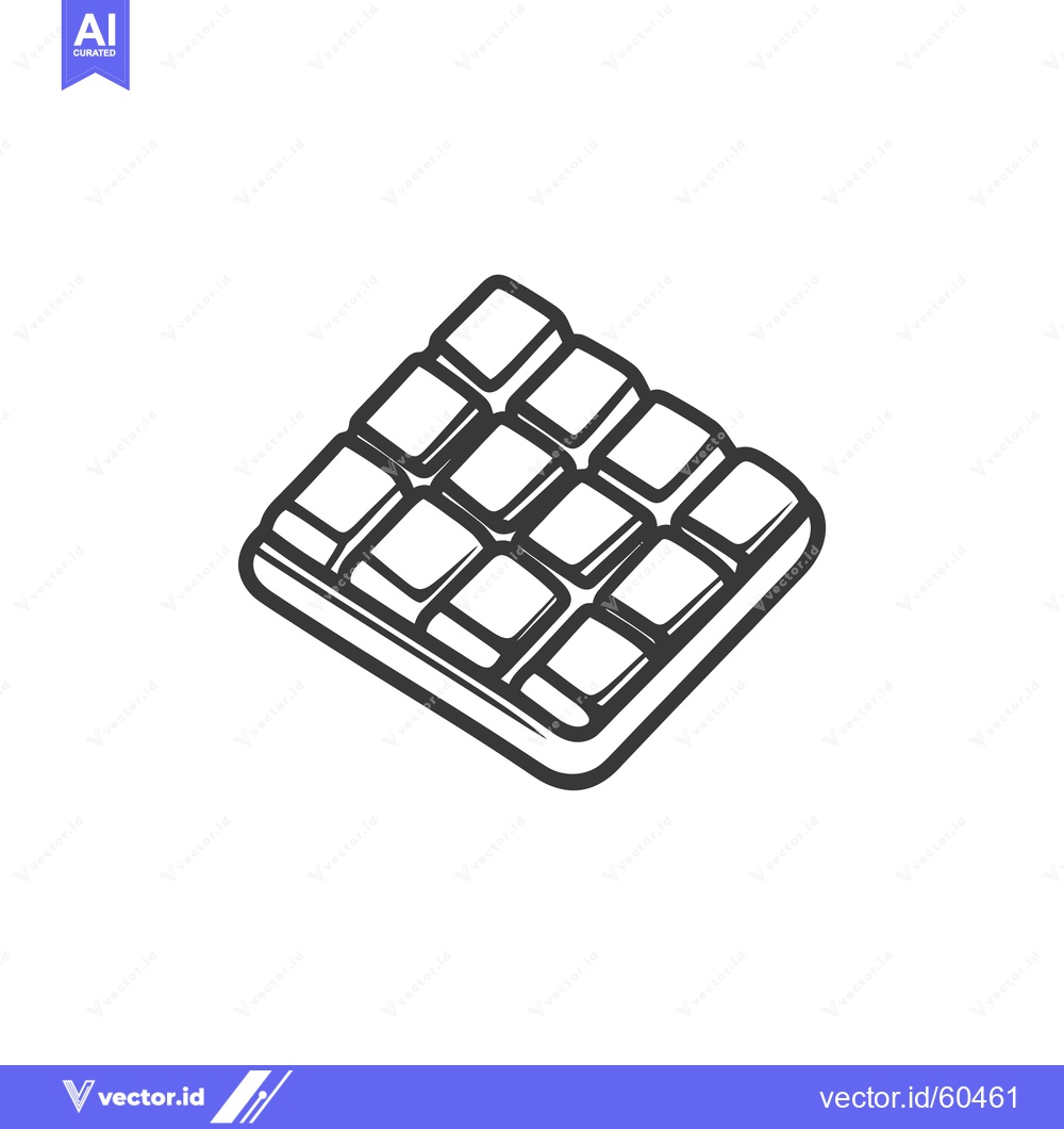 Premium Vector dari A Hand Drawn Isometric Chocolate Bar Illustration