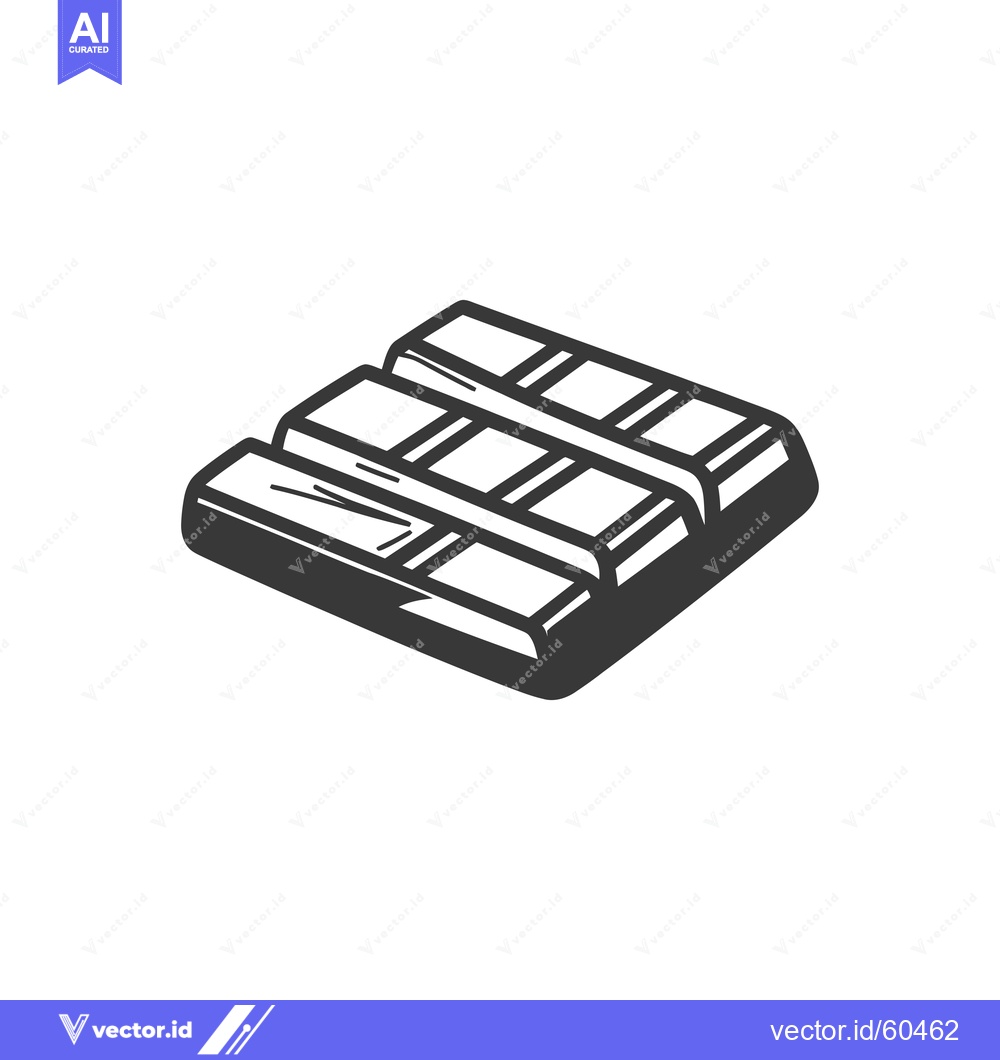 Premium Vector dari A Graphic Illustration Of A Chocolate Bar