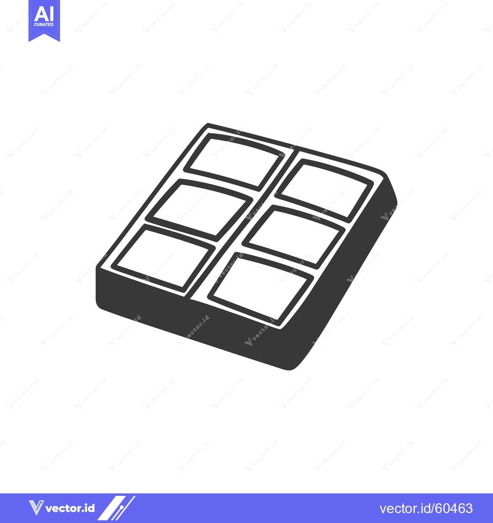 Premium Vector dari A Simple Graphic Depiction Of A Chocolate Bar