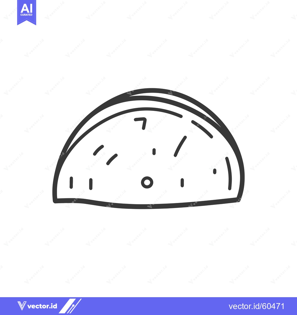 Premium Vector dari Hand Drawn Sketch Of A Simple Speedometer Gauge