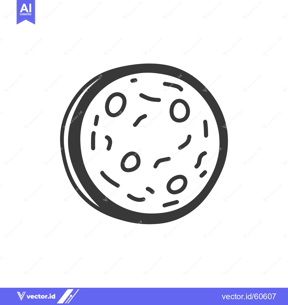 Premium Vector dari Simple Line Drawing Of A Round Pizza