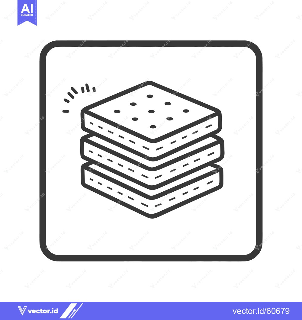 Premium Vector dari Layered Mattress Icon Showing Comfort and Support