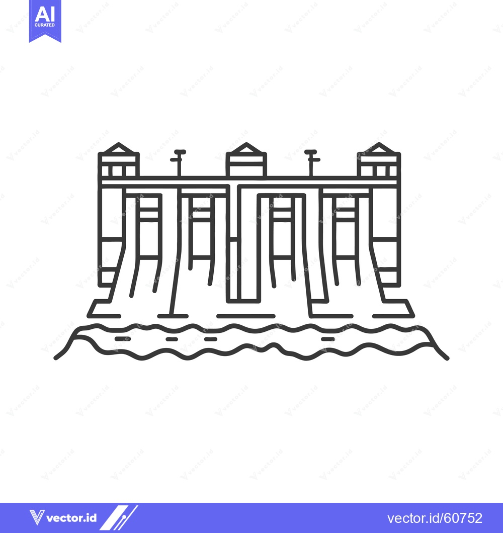 Premium Vector dari Hydroelectric Dam Power Generation Structure Design