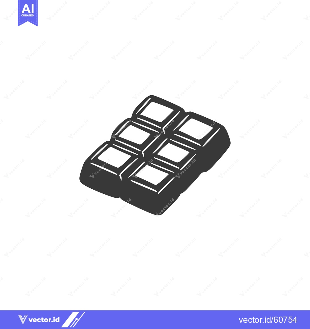 Premium Vector dari A Simple Graphic Depiction Of A Chocolate Bar