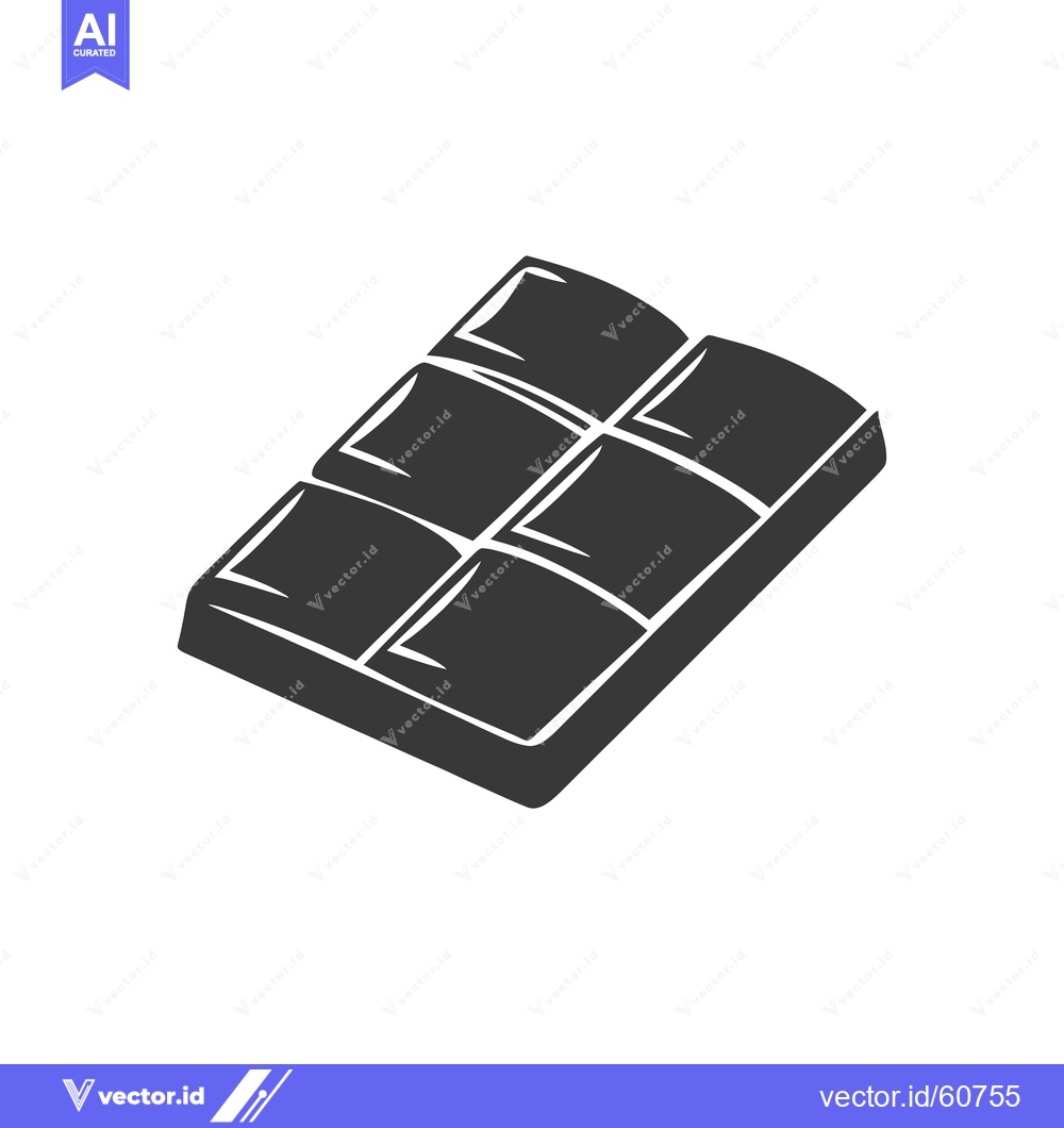 Premium Vector of A Simple Illustration Of A Chocolate Bar