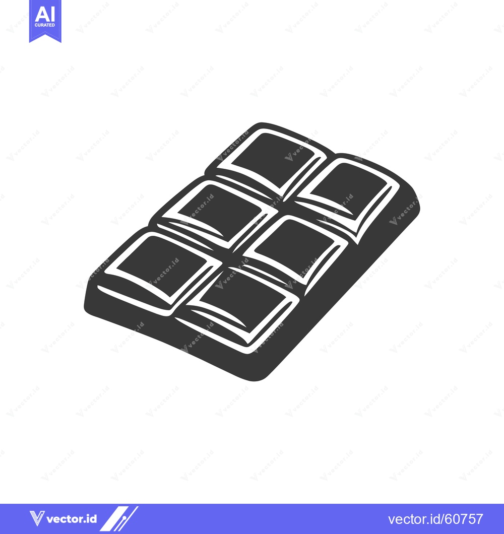 Premium Vector dari A Graphic Illustration Of A Chocolate Bar
