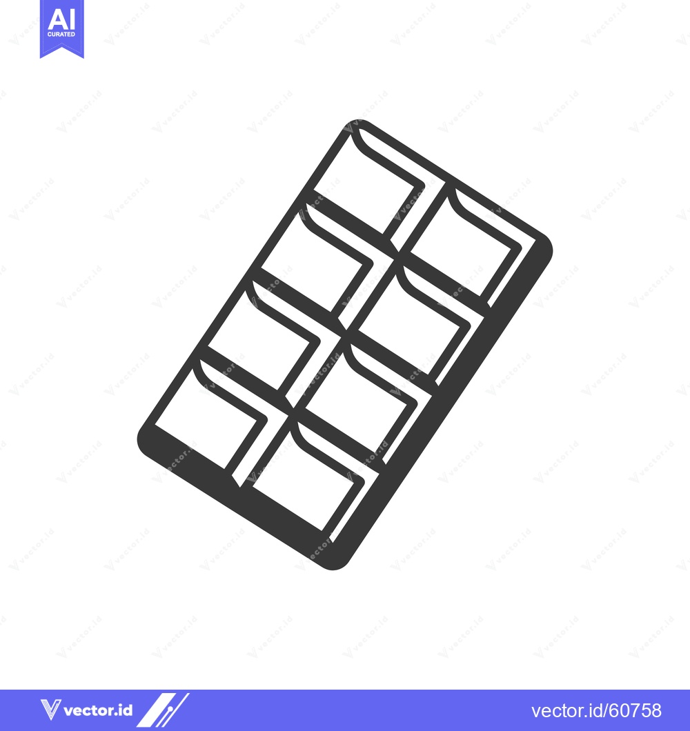 Premium Vector dari A chocolate bar icon shows a delicious treat