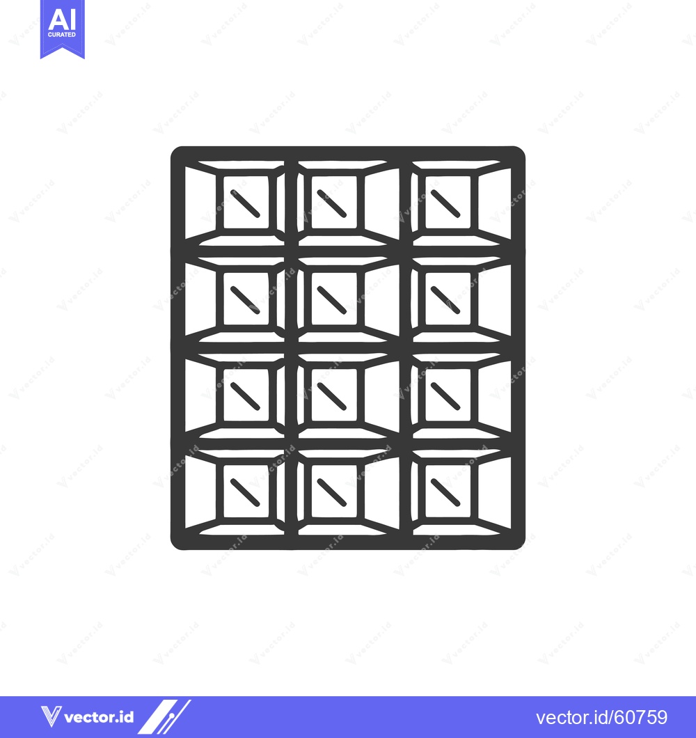 Premium Vector dari A Graphic Illustration Of A Chocolate Bar