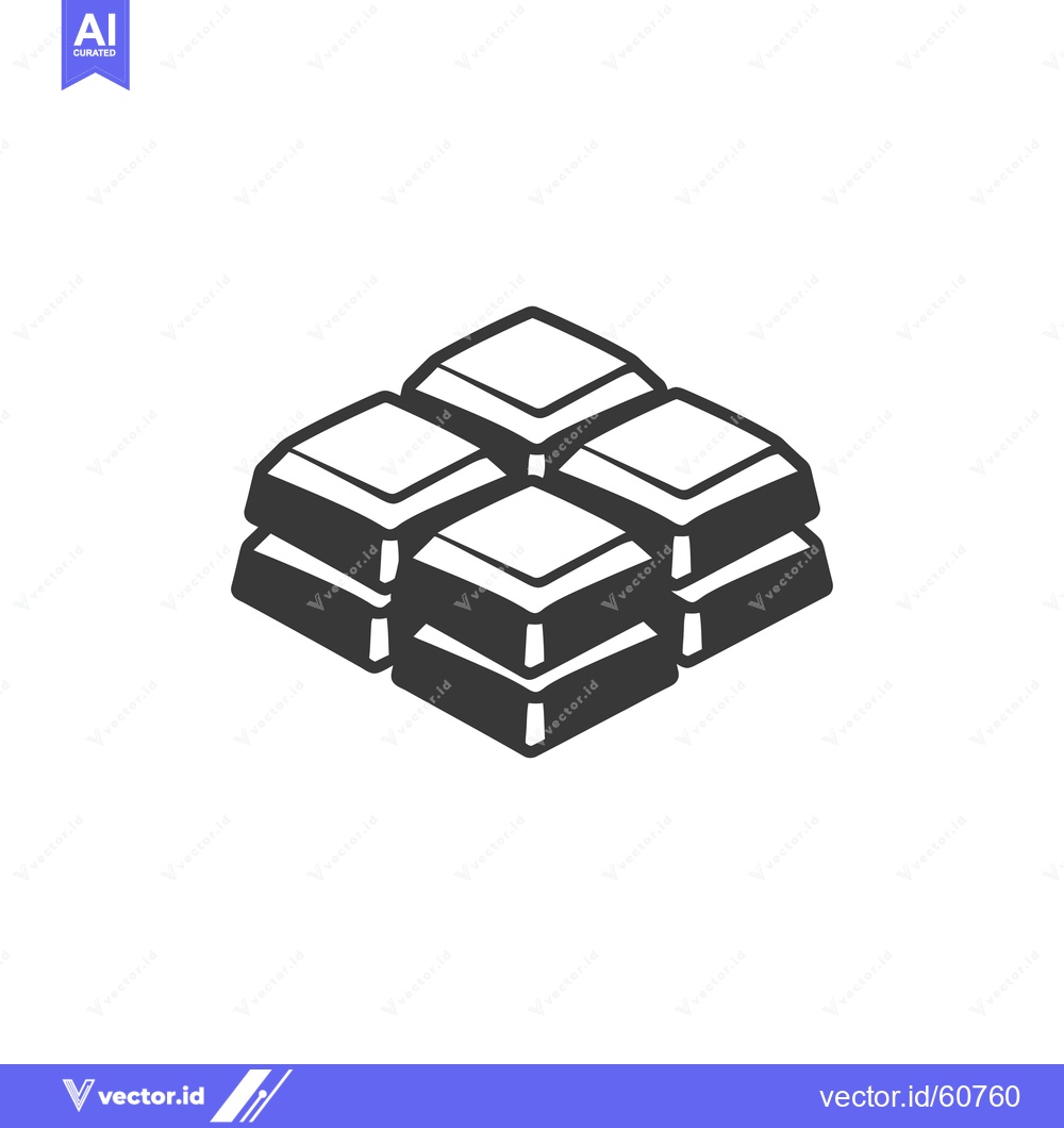 Premium Vector of A Delicious Chocolate Bar Icon Design